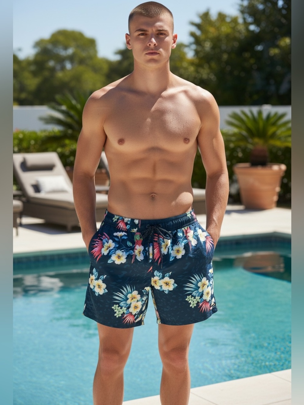 Billabong Men's Recycler Volley Tropical Print Board Shorts